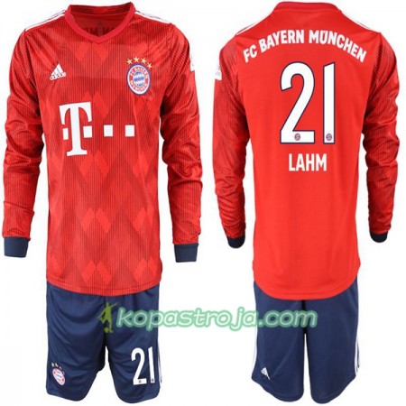 Billiga Fotbollströjor FC Bayern München Lahm 21 Barn Hemma tröja 2018/19 Långärmad
